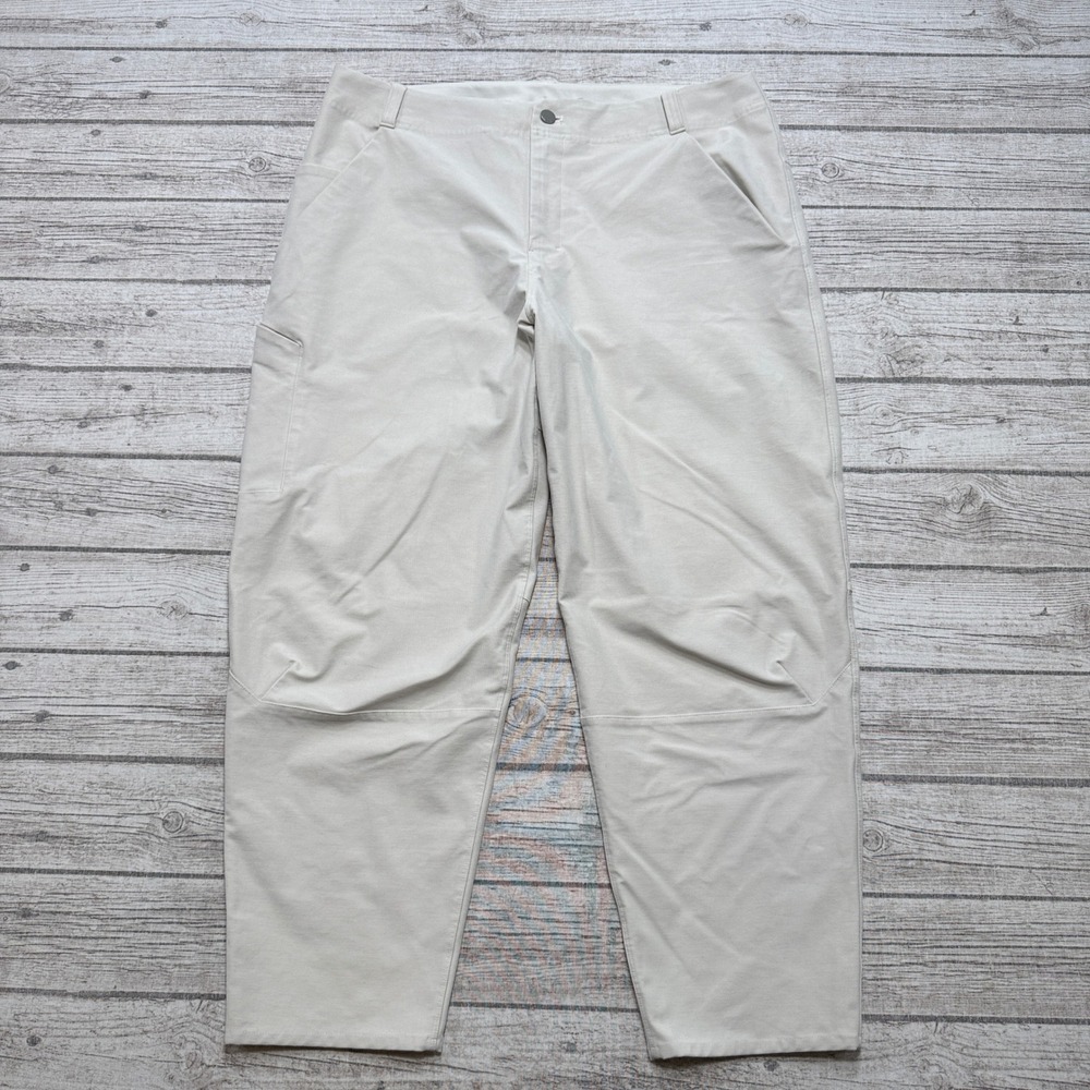 Lululemon Pants Men's 38 Khaki Tapered Leg Utility Tactical Athletic Activewear
